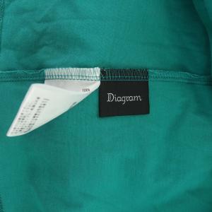 Diagram GRACE CONTINENTAL 22SS デシンフリルカットソー 半袖 切替 36 緑 グリーン