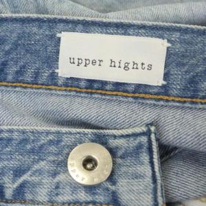 upper hights RASCAL デニムパンツ ジーンズ テーパード アンクル丈 ダメージ加工 23 ブルー