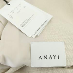 ANAYI 20SS テーラードジャケット 1B 38 ライトベージュ