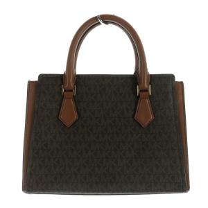 MICHAEL KORS ハンドバッグ MK柄 レザー ブラウン