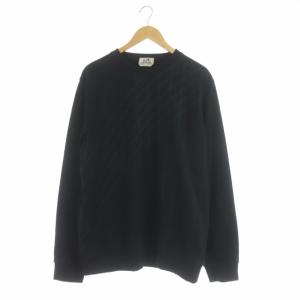 スウェット プルオーバー ステッチ 裏起毛 クルーネック XXL ブラック