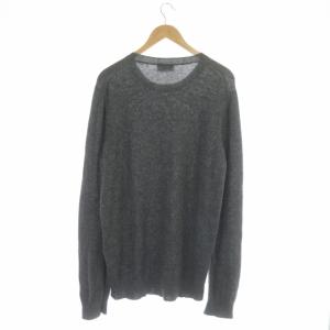 PRADA 2014 ニット アルパカ セーター 長袖 プルオーバー クルーネック 54 グレー