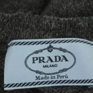 PRADA 2014 ニット アルパカ セーター 長袖 プルオーバー クルーネック 54 グレー