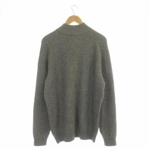 Ermenegildo Zegna ヤク ウール ハーフボタン ニット プルオーバー セーター 長袖 3XL グレー