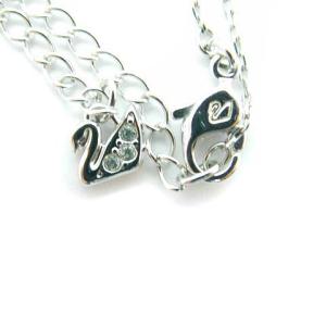 SWAROVSKI ネックレス バタフライモチーフ 蝶々 シルバー色