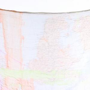 Faliero Sarti ストール 地図柄 EUROPE シルク混 マルチカラー