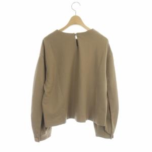 ADORE プレミアムスムースビッグスリーブカットソー 長袖 ウール 38 ブラウン