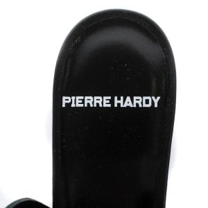 PIERRE HARDY サンダル レザー サークルデザイン 24.5cm ブラック