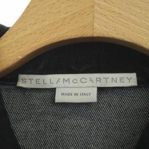STELLA McCARTNEY 591394 オーガニックコットン バックプリント デニムジャケット 34 ブラック 