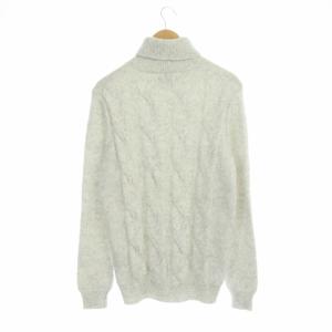 junhashimoto K02 CABLE TURTLE ニット セーター プルオーバー 長袖 ウール 2 オフホワイト