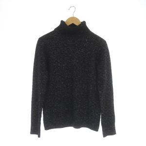 5GG Wool Cotton Long ニット セーター 長袖 タートルネック 3 黒 ブラック