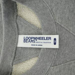 LOOPWHEELER ×BEAMS PLUS クルーネックスウェットトップス トレーナー 長袖 M グレー