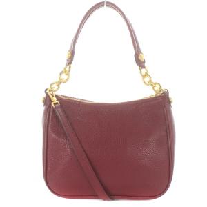 FURLA COMETA  HOBO ショルダーバッグ ハンドバッグ 2way ロゴ レザー 赤 レッド