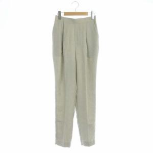21SS ゴムジョッパーズパンツ リネンライク テーパード タック 38 ライトベージュ