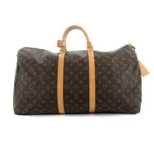 LOUIS VUITTON M41414 モノグラム キーポル・バンドリエール55 ボストンバッグ 茶