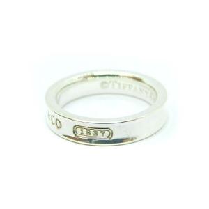 TIFFANY&Co. ナロー 1837 リング 指輪 Ag925 7号 シルバー