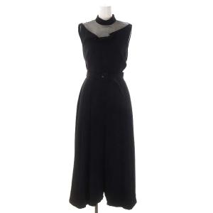 LADY ORIGAMI ROMPERS DRESS ノースリーブ ワイドパンツ ベルト付き S
