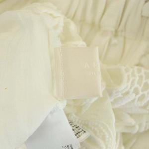 Ameri VINTAGE MEDI EMBROIDERY TULLE PANTS レースパンツ ワイド ストレート イージー シアー S 白 ホワイト