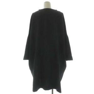 ARTS&SCIENCE ウール オーバーサイズ ワンピース ミモレ丈 長袖 1 ダークグレー