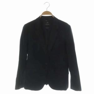 vingt-trois 1B テーラードジャケット 背抜き 40 黒 ブラック