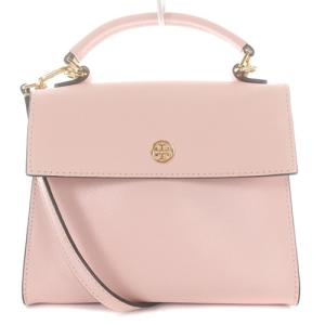 TORY BURCH ショルダーバッグ ハンドバッグ 2way レザー ロゴ ピンク