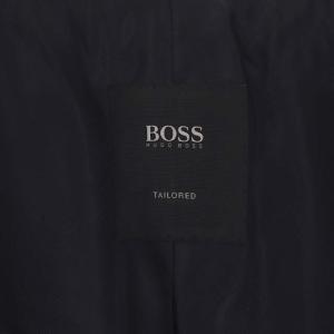 HUGO BOSS ウール チェスターコート ミドル丈 総裏地 IT50 ネイビー