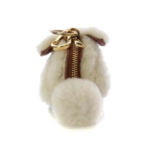 LOEWE Bunny Charm コインケース バッグチャーム キーホルダー ファー 白