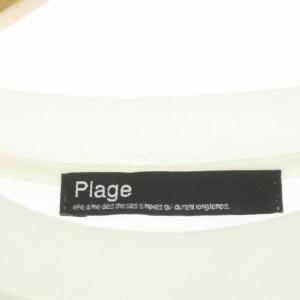 Plage 22SS modern graphic Tシャツ カットソー 半袖 英字プリント オーバーサイズ クルーネック 白 ホワイト