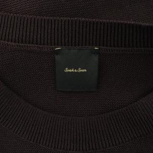 Spick&Span 21AW ウールストレッチボリュームスリーブニット セーター 長袖 クルーネック F 茶 ブラウン