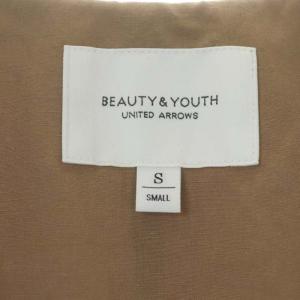BEAUTY&YOUTH UNITED ARROWS 麻ブレンド カラーレスジレ ベスト リネン混 S ブラウンベージュ