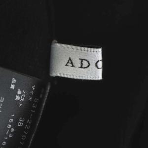 ADORE 22AW クリアコットン フレンチニットトップス カットソー プルオーバー 38 黒 ブラック