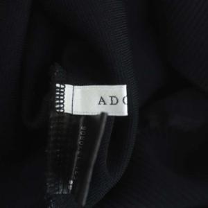 ADORE 22AW ドライストレッチ ニット セーター ドルマン 七分袖 38 黒 ブラック