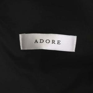 ADORE 21AW クリアクロスジャンパースカート ワンピース Vネック ノースリーブ セミフレア ブラック