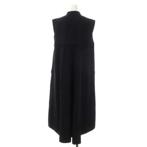 ADORE 22SS ウェザーワッシャーワンピース ノースリーブ ロング フレア 38 黒 ブラック