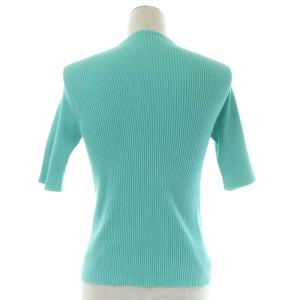ADORE 22SS ベーシックリブニット カットソー 半袖 38 ライトグリーン