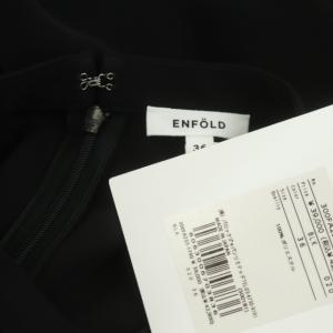 ENFOLD 22AW WIDE CUFF DRESS ワンピース 36 黒