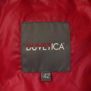 DUVETICA ダウンコート ミドル丈 フード ナイロン ジップアップ 42 ダークブラウン ベージュ