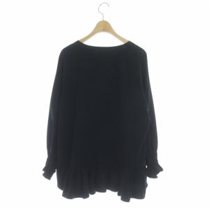 Grace Class 21AW タックスリーブヘムフリルトップ トップス ブラウス 長袖 36 ネイビー 紺