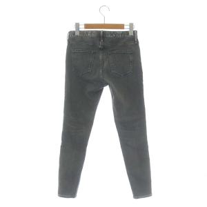 upper hights THE TWIGGY スキニーデニム テーパード スリム ストレッチ 9分丈 24 チャコール