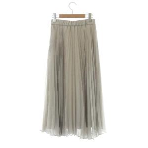 CELFORD 21AW ×石井美保&ROSY プリントマーメードスカート プリーツスカート 36 ライトグレー