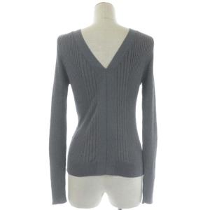 Grace Class 21AW バックオープン ラメ ニット カットソー 長袖 36 グレー