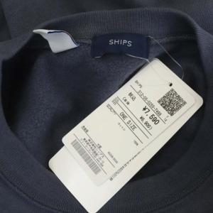 SHIPS USAコットンプルオーバー スウェット トレーナー チュニック オーバーサイズ 長袖 グレー