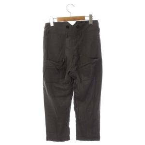 ANN DEMEULEMEESTER ウール テーパードパンツ タック 34 グレー