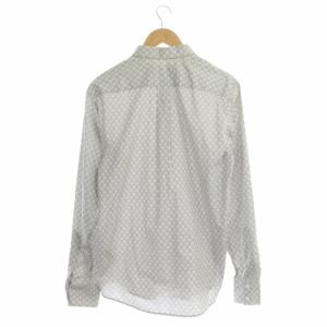 Martin Margiela 10 総柄 長袖シャツ コットン 46 グレー