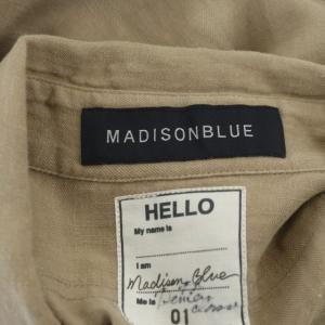 MADISONBLUE リネン ハンプトン シャツ 長袖 01 ベージュ