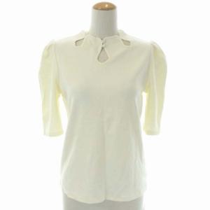 Ameri VINTAGE 21SS CROWN WAFFLE TOP カットソー ワッフルサーマル 五分袖 プルオーバー F オフホワイト