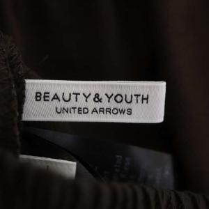 BEAUTY&YOUTH UNITED ARROWS ツイルパッチポケット イージーパンツ ウォッシャブル ストレート S ブラウン