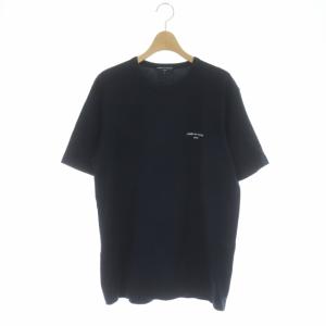 COMME des GARCONS HOMME 19SS ロゴプリント Tシャツ カットソー 半袖 プルオーバー L ネイビー ホワイト