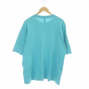 LOOPWHEELER ビームス別注 ルーズフィット クルーネック Tシャツ カットソー 半袖 L 水色 ライトブルー