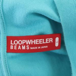 LOOPWHEELER ビームス別注 ルーズフィット クルーネック Tシャツ カットソー 半袖 L 水色 ライトブルー